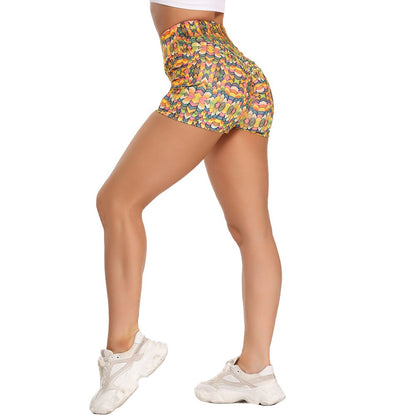Summer Women Casual Yoga Shorts High Waist Energy Body Fitness Clothing Gym Shorts Sports Running Elastic Skinny Beach Short Hot