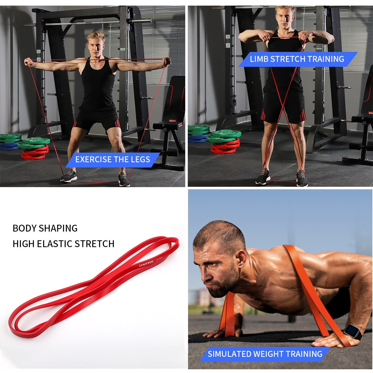 CrossFit latex Loop Strap Resistance Bands Fowler Fitness